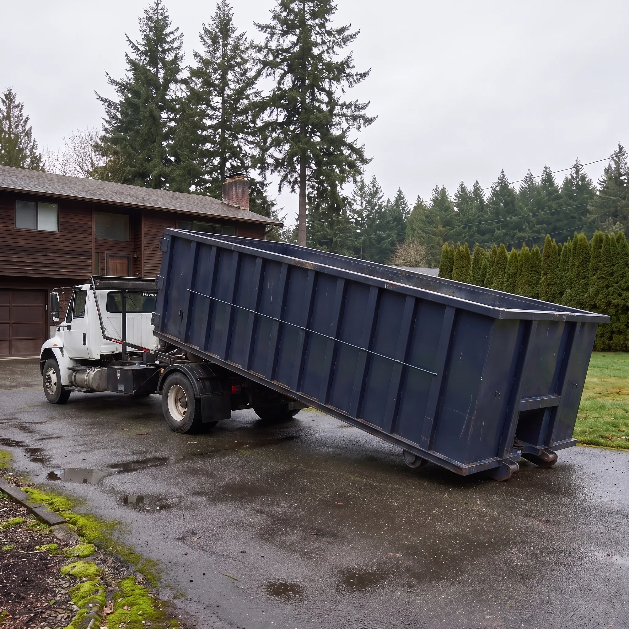 Roll-off dumpster delivery in Washington